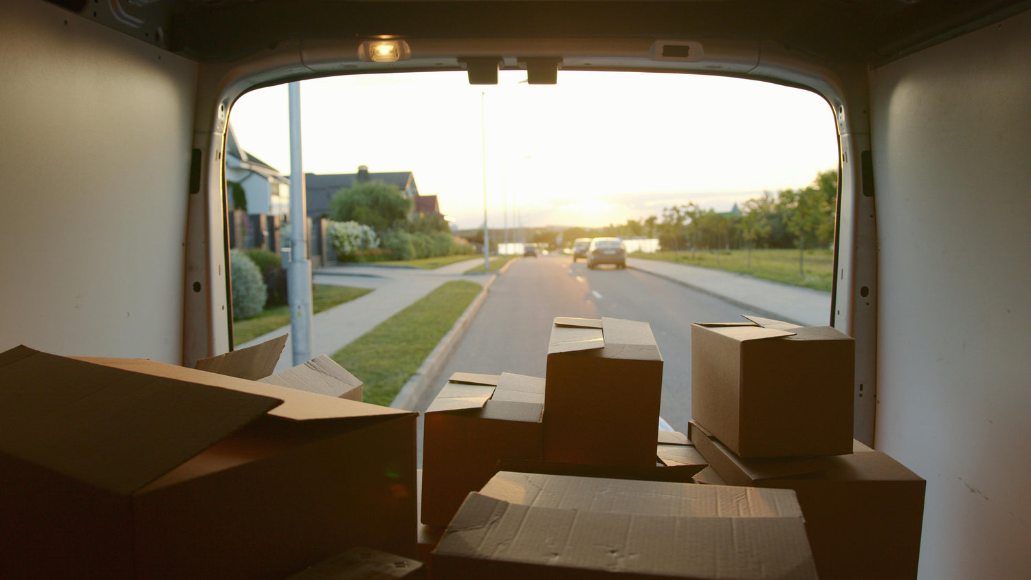Professional movers preparing for cross-country move